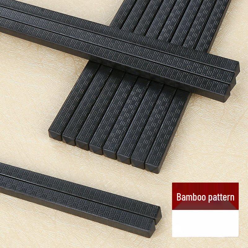 Homeglen Durable Black Alloy Chopsticks