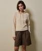 Shine On You Cotton Utility Elastic Waist Half Pants. _ Dark Brown