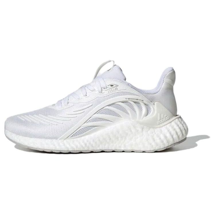 Adidas Alphaboost Sports Casual Shock Absorbing Breathable Low Top Running Shoes Unisex Sneakers White IF3406