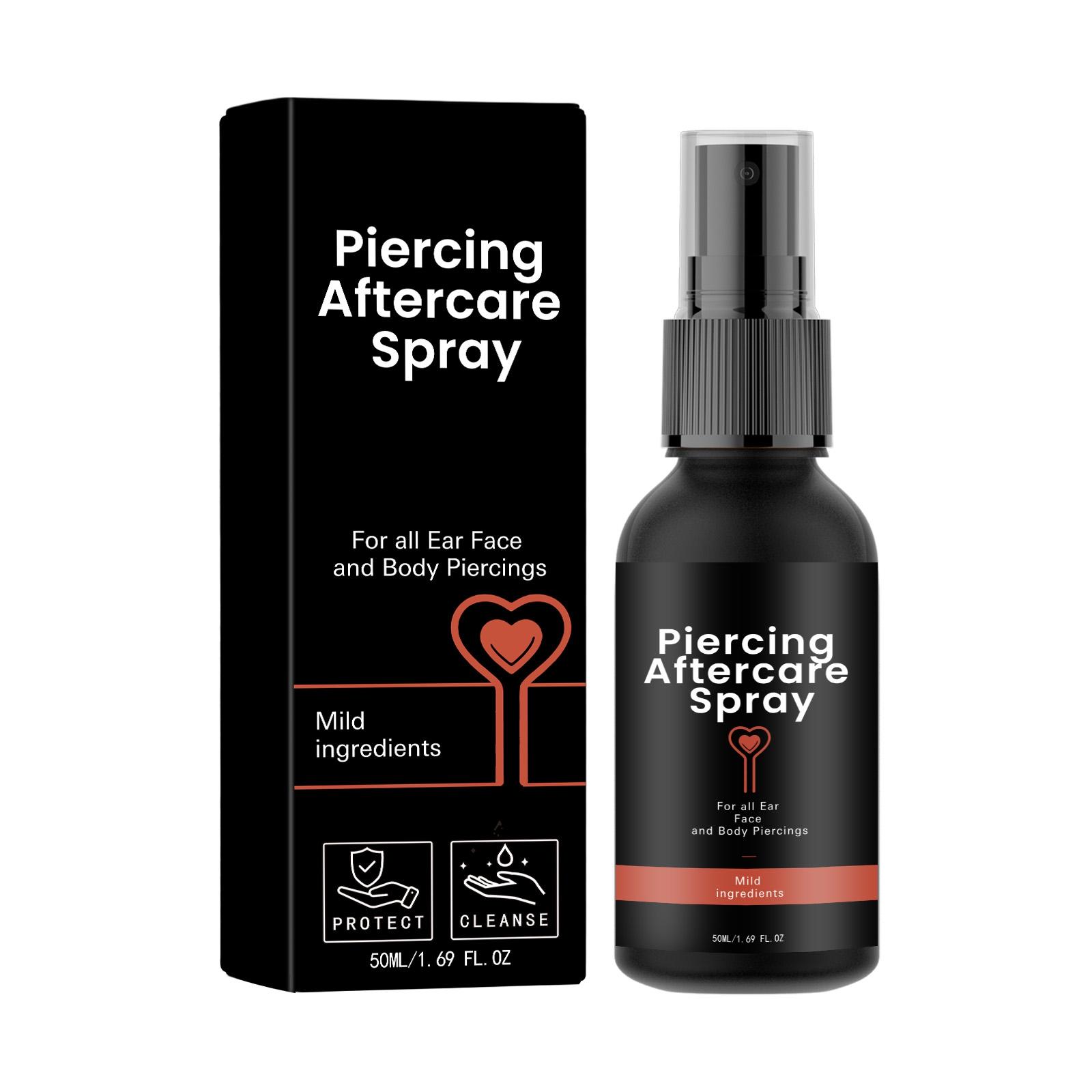 

Ear Piercing Care Spray Cleaner Ear Piercing Saline Spray Ear Piercing Care For After Procedure, Ear Wheel Support Band, 0ML One Size чёрный