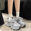 22 new thick-soled heightened mesh breathable and lightweight sports and leisure shoes ins dad shoes