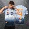 T-shirt Stampata 3D Traspirante Asciugatura Rapida Top Sportivo Casual Abbigliamento per Fan F1