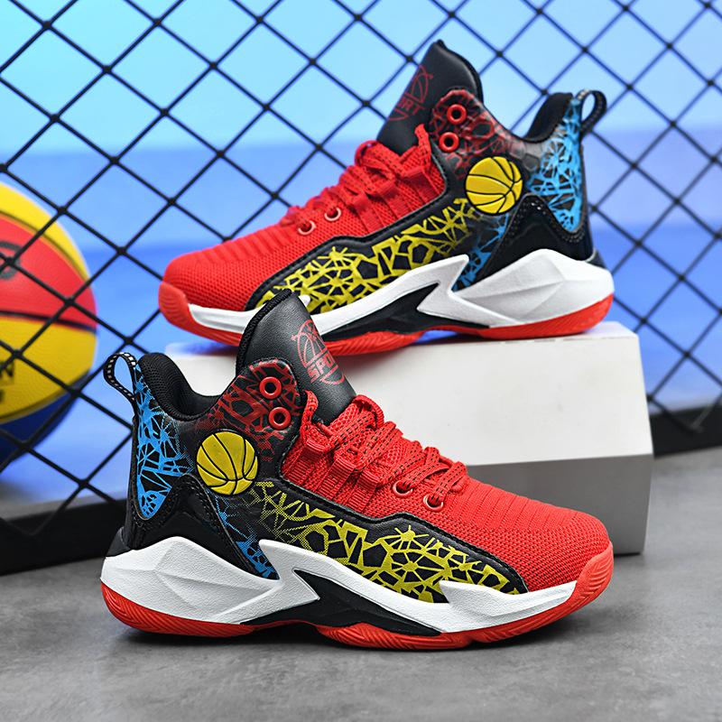 Parent-Child High-End Basketball Shoes Wear-Resistant And Non-Slip High-Top Basketball Shoes Children Adult Comfortable Leisure Sports Basketball Shoe