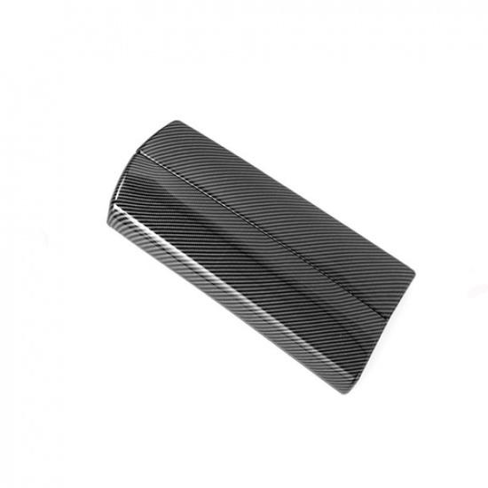 Carbon Fiber Look Central Storage Box Decor Cover For Nissan Rogue -2024