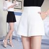 2024 Summer Women's White High-Waisted A-Line Wide-Leg Shorts - Versatile Korean Fashion