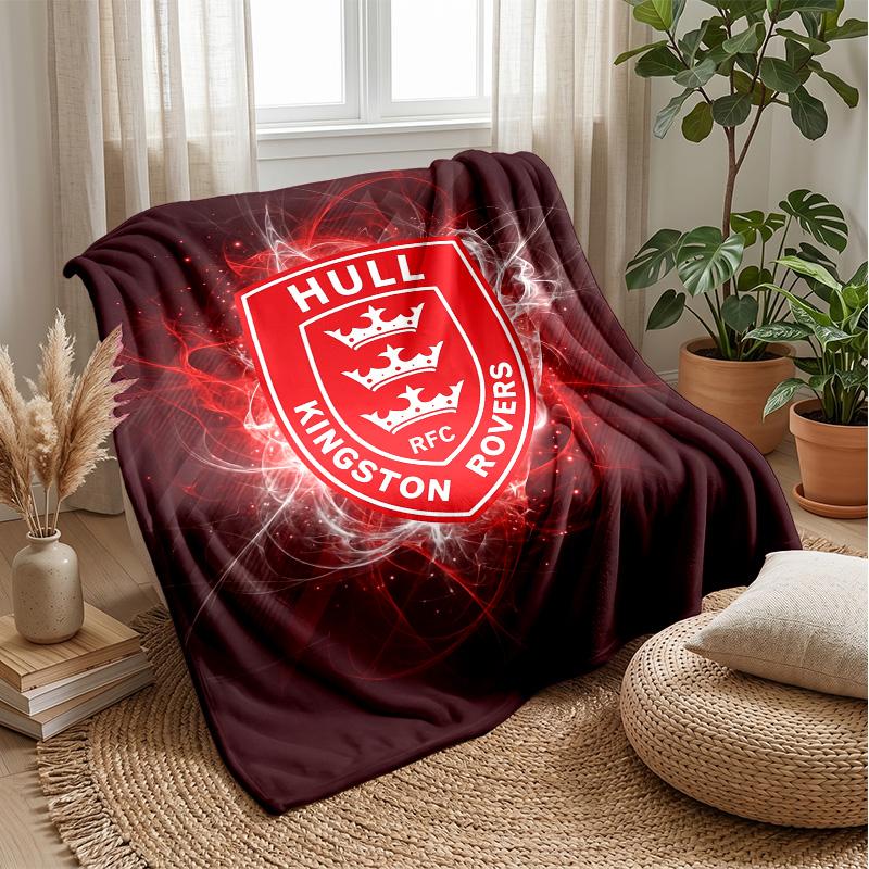 Coperta in Pile Flannel Hull KR Coperta Calda e Accogliente per Divano Letto Viaggio Uso in Tutte le Stagioni