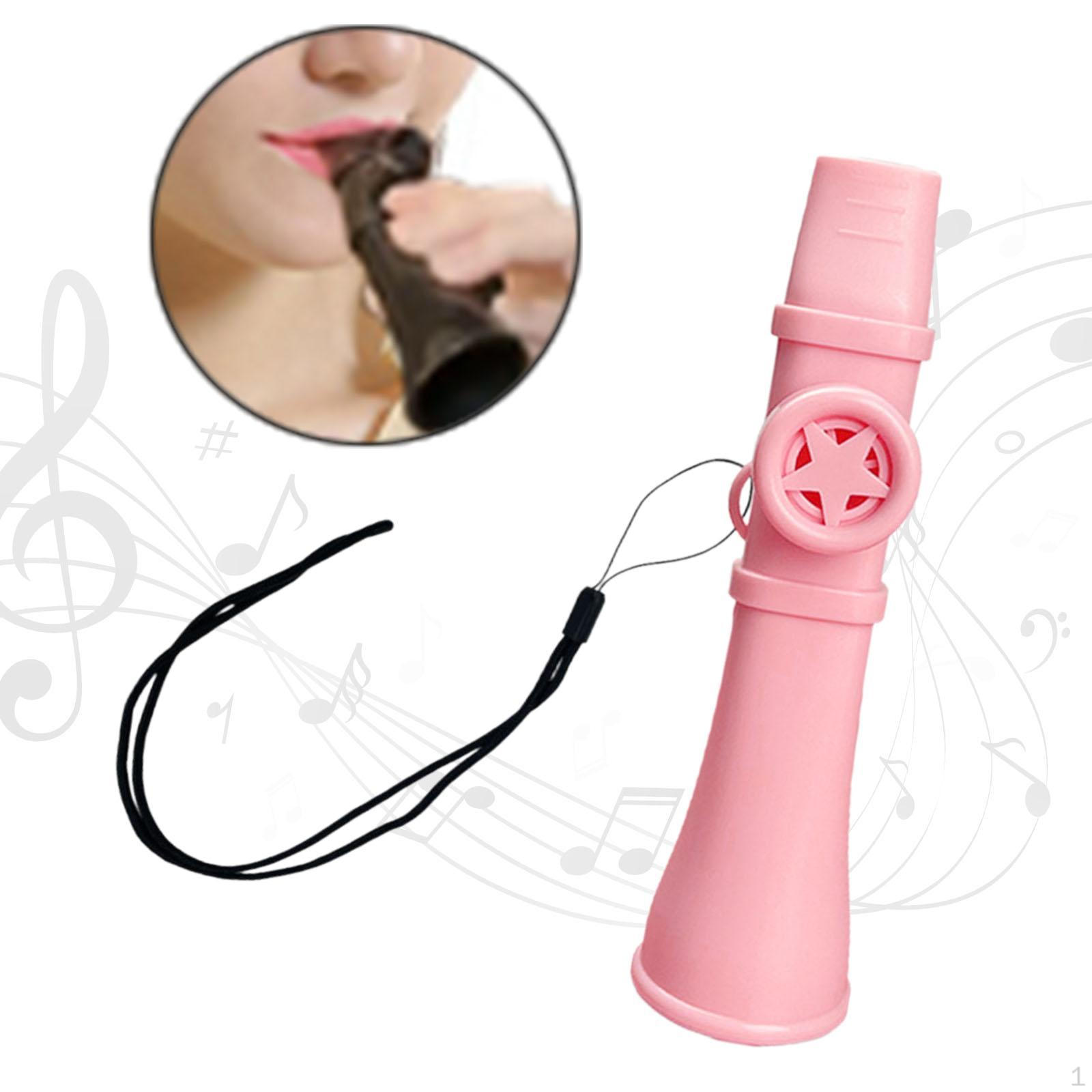 

Казу Регульований Тембр Кольору Модернізована Флейта Любителі Музики Фортепіанна Клавіатура рожевий