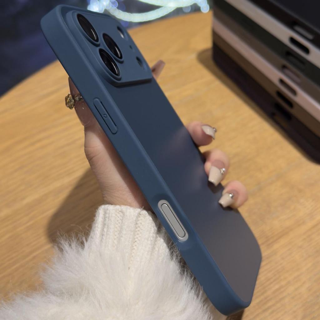 Apple 17 Pro Max Light Sand AG Skin Feel Case iPhone 16 Frosted Full Coverage Anti-Fall Protective Cover