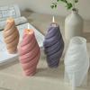 Lumânare Coloană Romană Spirală Matriță Silicon 3D Val Spirală Suport Lumânare Matriță Săpun Gips Rășină Artizanat Decor Acasă