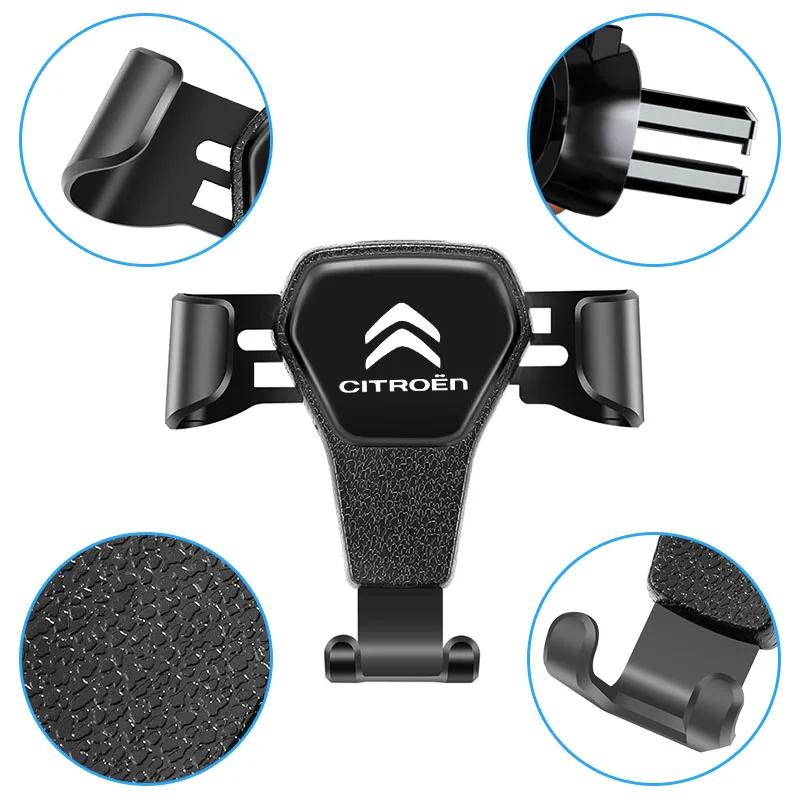 Automašīnas tālruņa turētājs ar gravitācijas sensoru, automātiska satveršana, universāls stiprinājums priekš Citroen C1 DS3 C2 C3 Vts C4 Saxo C4L C5 C6 C8 Xsara C3-XR