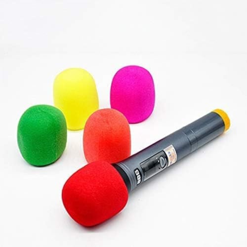 Microphone Covers, Microphone Sponges, 10 Pieces in 10 Colors, Protective Covers, Noise Reduction, Multicolored Sponge Cover Case Caps, Non-Disposable