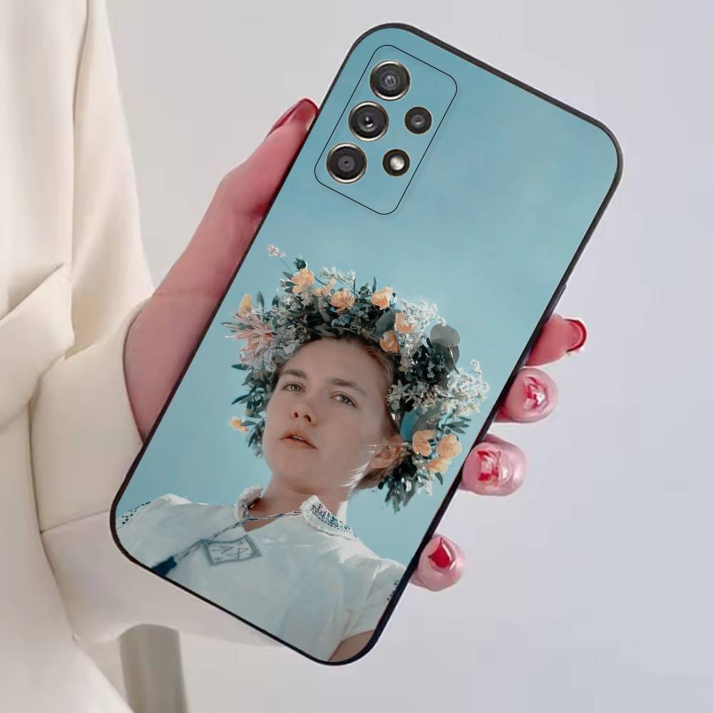 

Actress F-Florence Pugh Phone Case For Samsung S25,S24,S21,S22,S23,S30,Ultra,S20,Plus,Fe,Soft Silicone Black Cover Samsung S21fe