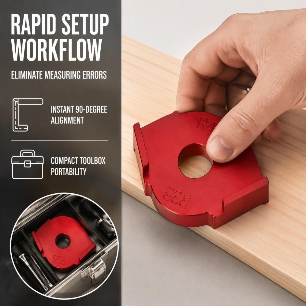 Round Arc Router Template R Angle Arc Template Portable Trimming Tool Woodworking