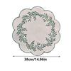 Thickened Embroidered Placemats Wear-resistant Canvas Table Pad Insulation Table Mat  Home Use