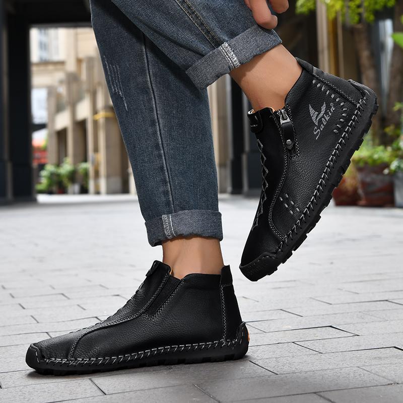 38-48 6 Men's Retro Ankle Boots Casual Shoes Large Size Casual Shoes Light Shoes Ankle Boots
