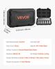 Socket Set, 18 Pieces, 12.7 mm Drive Socket Tool Set, Metric Size from 10 to 27 mm, Mechanic Tool Kit with Storage Case, Clear Markings, Chrome Plated