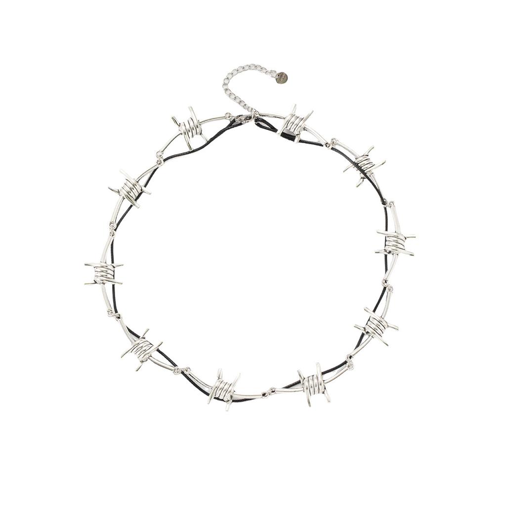 Dark Thorns Winding Rivet Necklace Light Luxury Personality Subculture Sweet Cool Babes Collarbone Chain Niche High-End Item Decoration