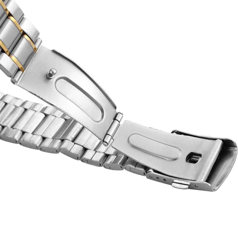 New Fashion Men's Mechanical Wrist Watches Golden Clouds Carved Skeleton Transparent Elegant Design Stainless Steel Wristwatches
