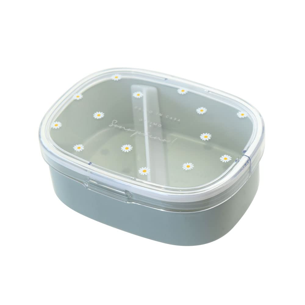 

Ssbu Pianta Antibacterial Lunch 348723 One-Touch Box, Medium, Green, 600mL, зелёный