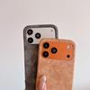 Retro Sheepskin Leather Case For For Iphone 17 Air 16 1 14 13 12 11 Pro Max Plus Business Matte Shockproof Borderless Cooling Cover