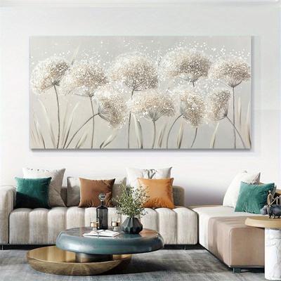 Impression of Flowers Dandelions Watercolor Modern Style Home Decoration Hanging Painting Oil Painting