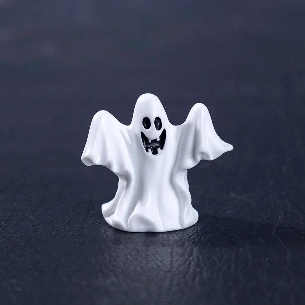 Multicolor Halloween Miniature Figurine Resin Micro Landscape Cartoon Scary Rabbit Statue Pumpkin Party Ornaments