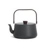 Portable Aluminum Camping Kettle with Wood Handle - Ideal for Boiling Water and Making Tea Outdoors