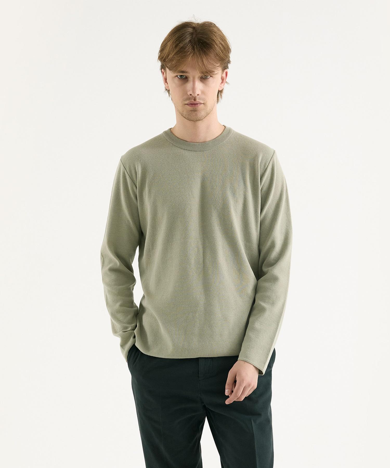 Vibrante Milano Washable Round Knit - Olive Olive/S