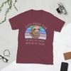 Sloth Hiking Team Funny Vintage Unisex T Shirts Creative Tees Short Sleeve Round Collar TShirt Cotton Plus Size Clothes