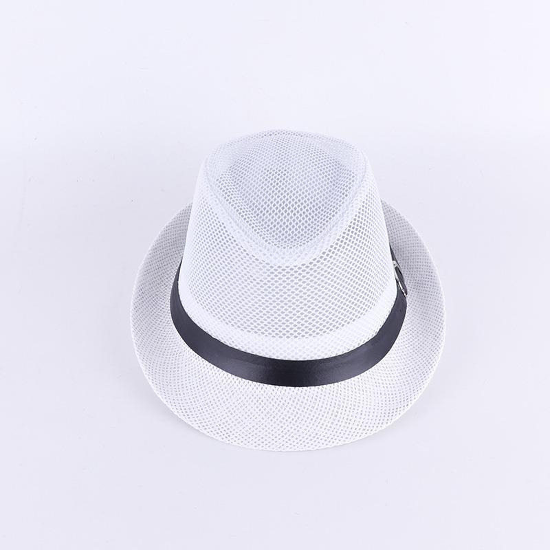 Men's and women's jazz top hats, middle-aged and elderly linen sun hats, jazz hats, men's summer top hats
