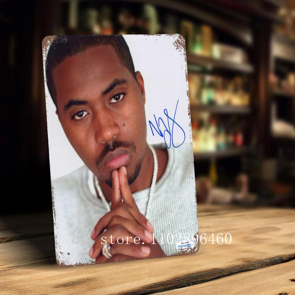 nas rapper Metal Plaques & Signs wall decor Vintage Tin Signs Captain Metal Poster Decor for Bar Pub Club Wall Decoration