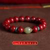 High-content Hetian jade bracelet for women Stone Red Emperor Purple Gold Sand Rotating Bead Gift Bracelet