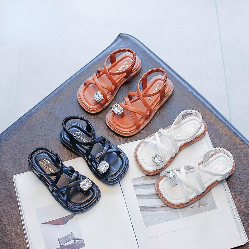 Sandalias Kid Sandal 2025 Summer New Water Diamond Girl Sandal Soft Sole Beach Shoe Casual Shoe Kid Shoe Designer Shoe Girl Shoe