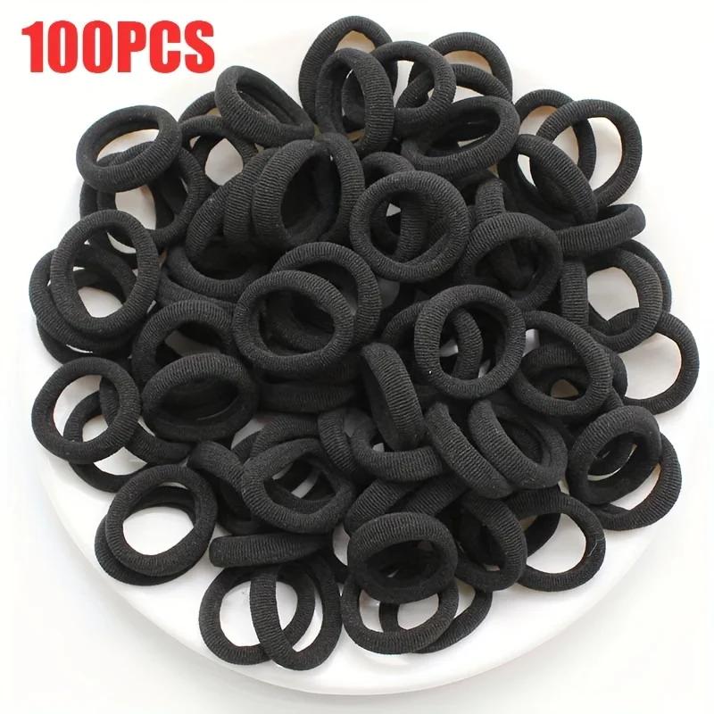 100/200/300/400pcs Children's Elastic Hair Rope, Girls Scrunchies Hair Accessories Sets, Ideal Choice for Gifts