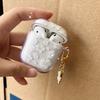 Fashion Soft Silicone Cover For AirPods 3 pro2rd Cute Clear White Flower Pendant Earphone Case For Apple AirPod Pro 2 Headphone