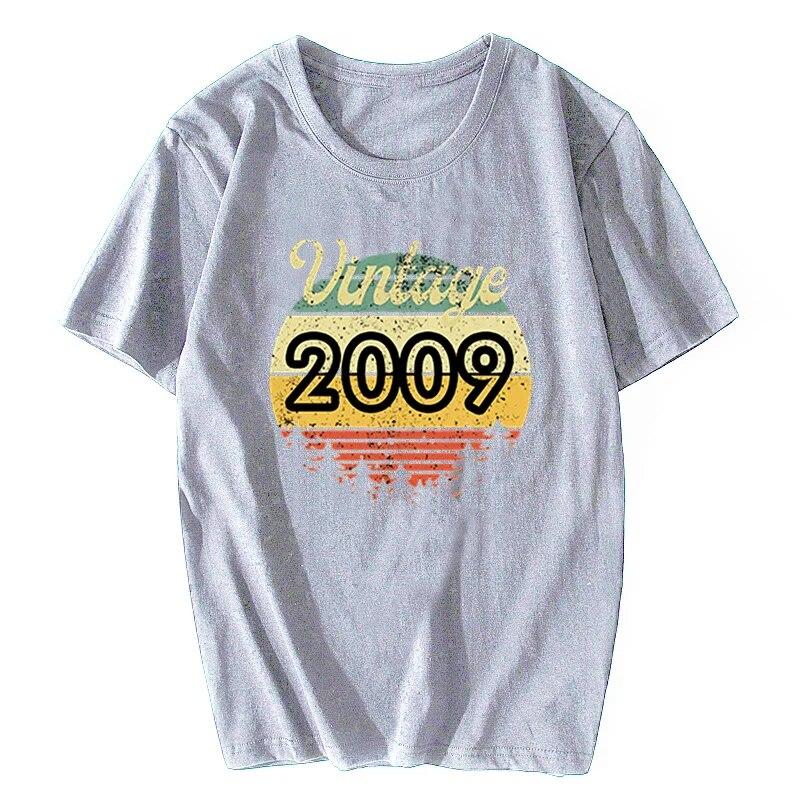 Summer Casual Unisexs T Shirt Kawaii Graphic T Shirt Vintage 1987 1984 2015 2009 1997 Tees Funny Gift Top Unisex Cotton T-shirt