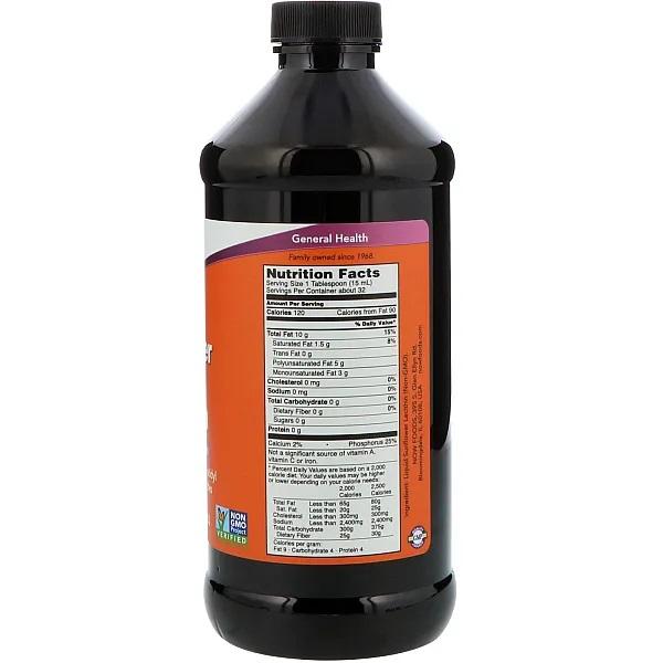 Now Foods LÉCITHINE LIQUIDE DE TOURNESOL, 473 ml.