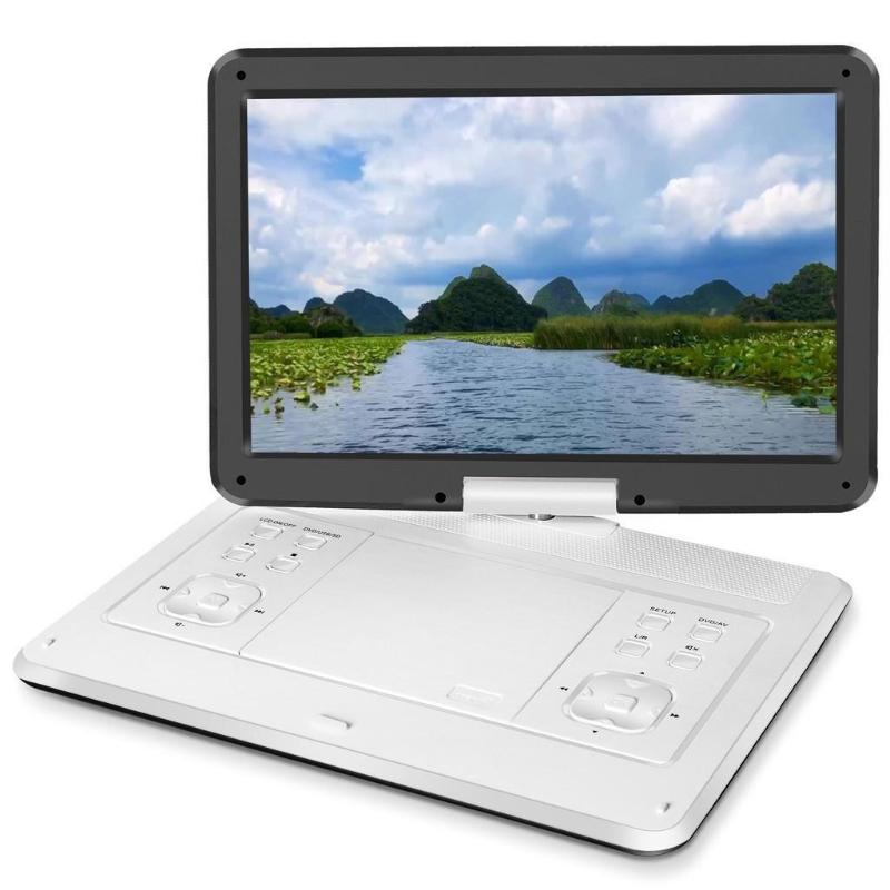 14.1-inch 180 ° Large Screen Rotatable High Definition Portable DVD Player Video Player 348*248*40mm