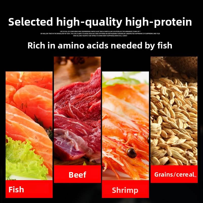 SUNSUN Koi Zierfisch Goldfisch Futter Hoher Spirulina Gehalt Farbe Verstärkendes Fischfutter