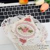 Ins Lace Table Cloth Decoration Tablecloth Embroidery Cup Pad Coaster Aesthetic Lace Cloth Tabletop Decoration Home Decor