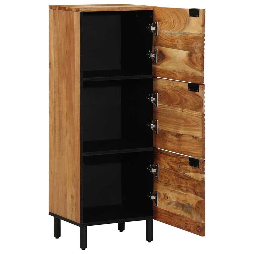 Highboard with Shelf Brown 40 X 33 X 110 Cm Solid Mango Wood