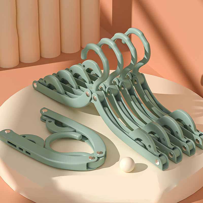 Портативная складная вешалка для пальто Business Trip Magic Solid Color Nonslip Multifunction Mini Drying Rack 1PC синий