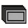 4/6pcs Simple Solid Color Placemats, Rectangular Table Mats, Suitable for Restaurant and Kitchen Decoration, Very Suitable for Family Gathering Table