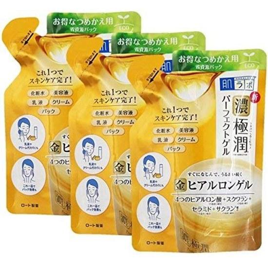 Rohto Pharmaceutical Hada Labo Gokujun Perfect Gel Refill 80g (Set 3)