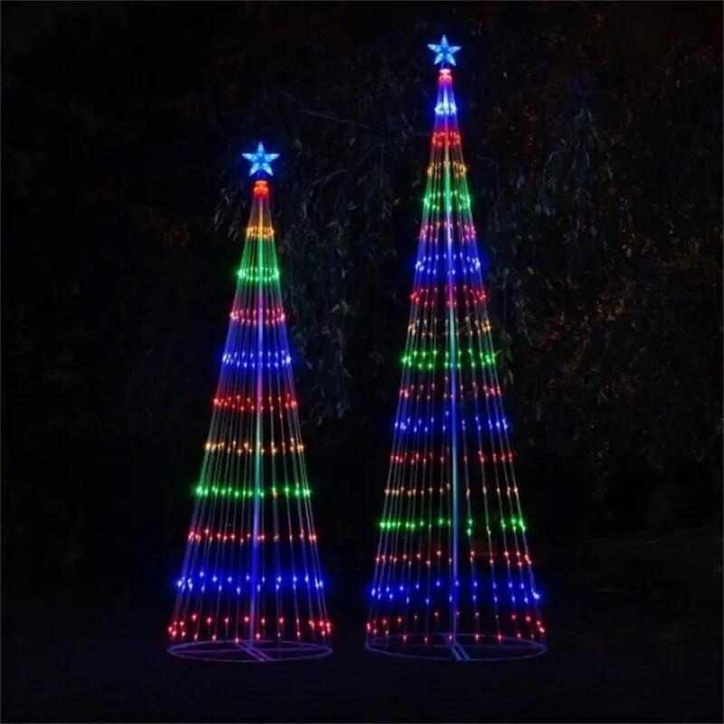 Christmas LED Light String Show Outdoor Christmas Tree Light Show Christmas Decorative Lights Outdoor Garden Decoration