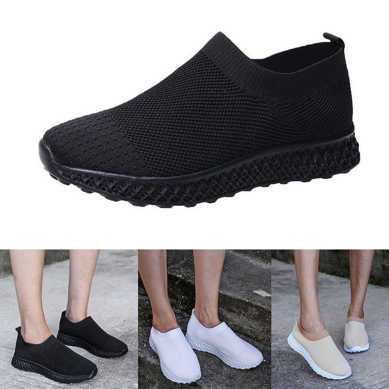 Women's Running Trainers Ladies Sneakers Slip On Jogging Gym Stylish Comfy Footwear