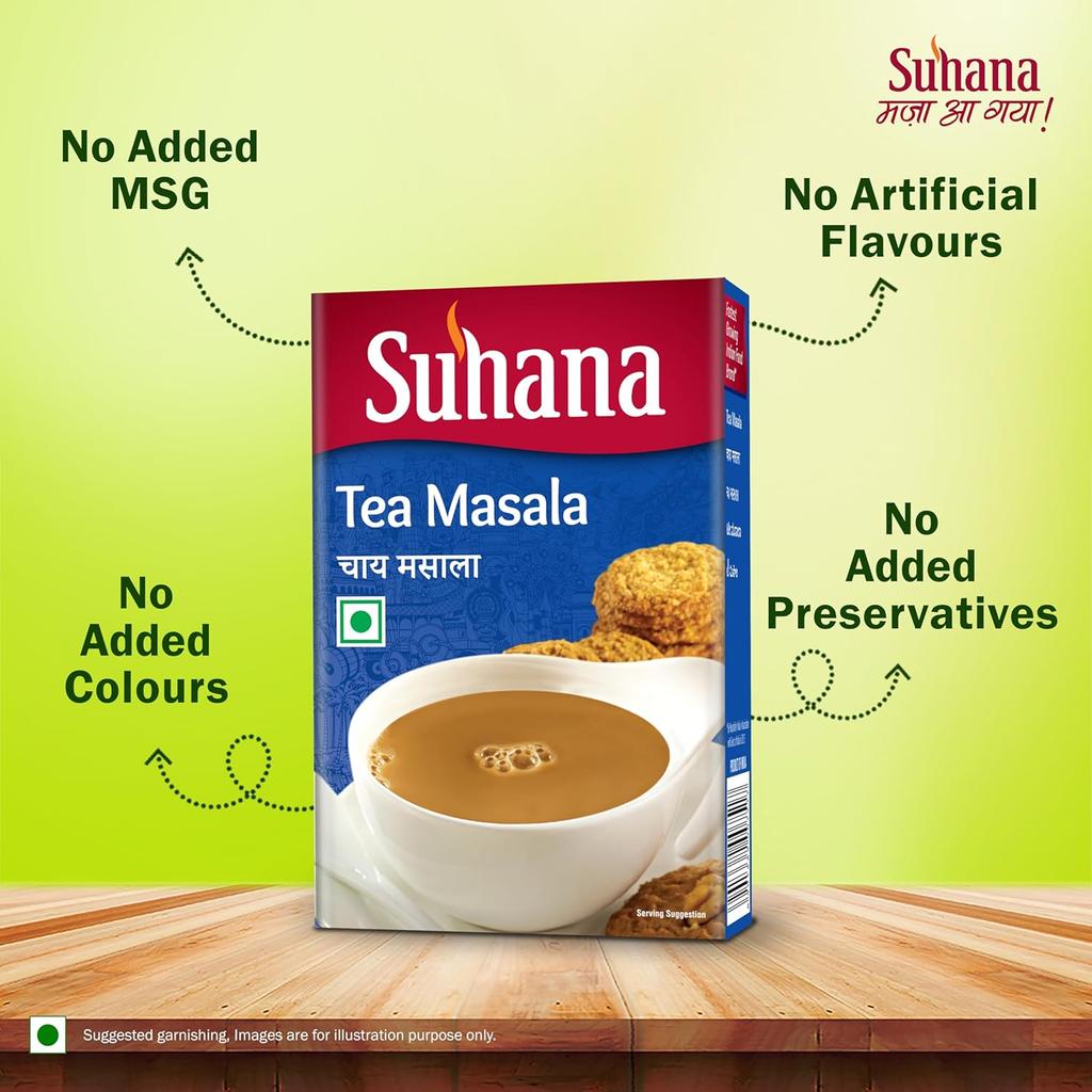 Suhana Tea Masala 50 G Box Pack Of 1 Aromatic Chai Spice Blend For Rich Flavorful Homemade Milk Tea Experience
