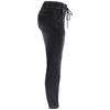 Women Elastic Waist Stretch Casual Loose Denim Pants High Waisted Jean Joggers with Drawstring Y2K Streetwear Pencil Pants