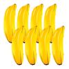 8pcs Banana Props Yellow Inflatable Banana Festival Party Decoration Toss Beach Toy Inflatable Decoration 60x16cm