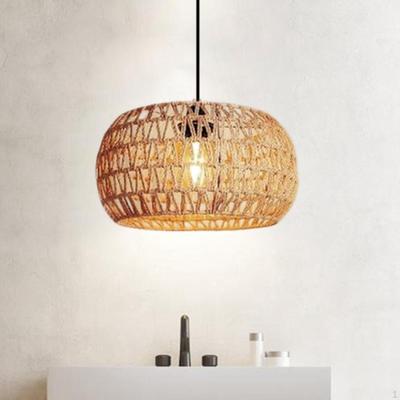 Handwoven Lamp Shade Boho Lampshade Bulb Guard Classic Chandelier Light Fixture Cover for